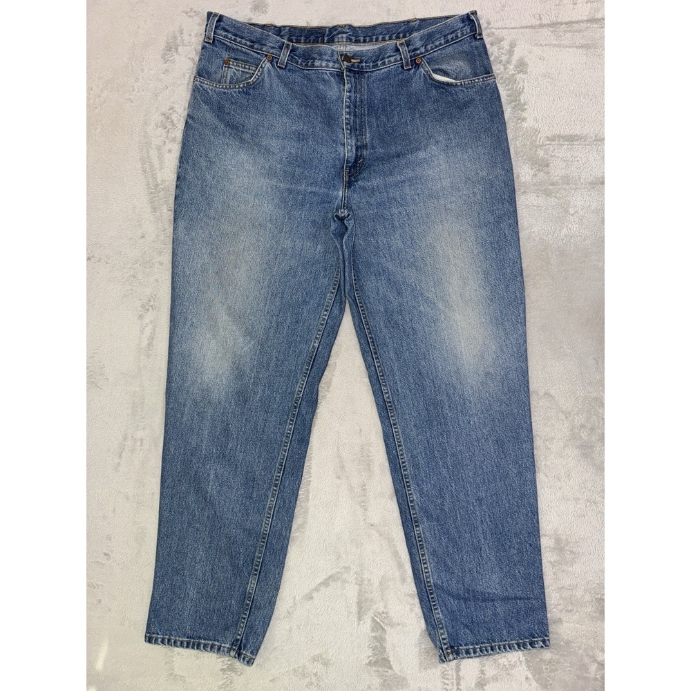 Levi's Vintage 90s Orange Tab Straight Jeans Men's 42x32 Made in Canada Fit (40)